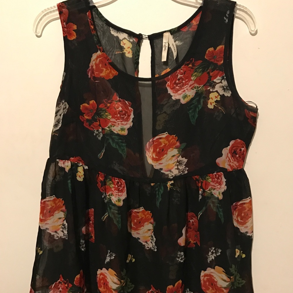 Floral Sheer Top